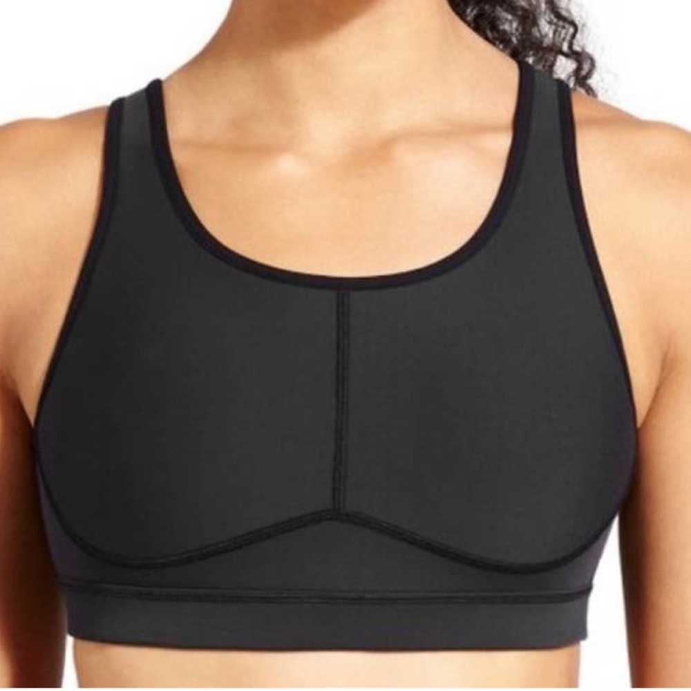 Athleta Sculptek Stealth Sports Bra Black Sz small